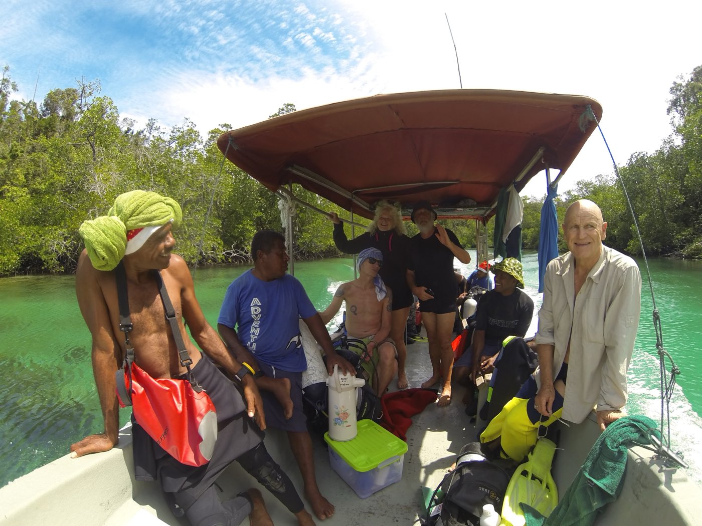 Crew and guests